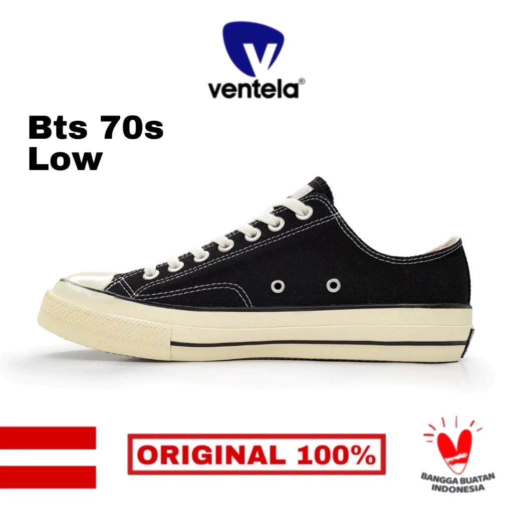 Ventela Ventela BTS 70s Low Sneakers Black Natural