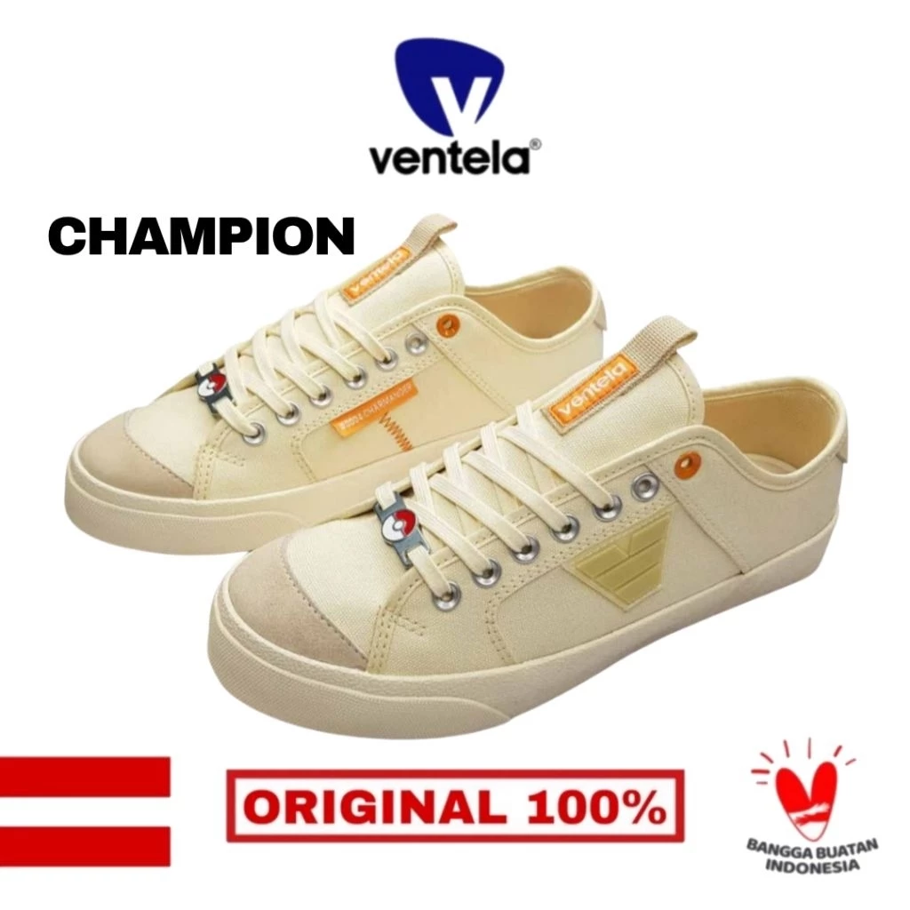 Ventela Champion Low Sneakers Cream Pokemon
