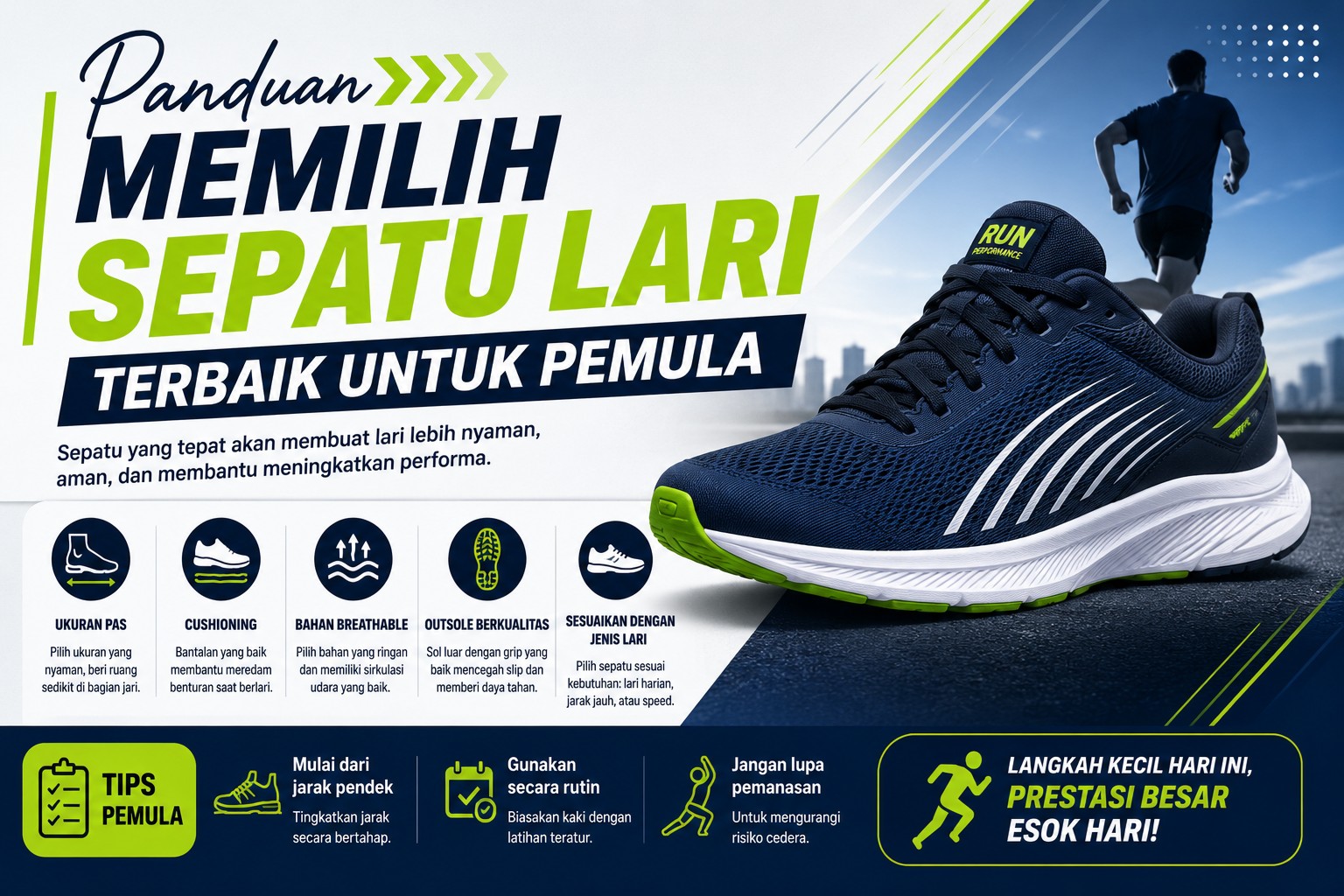 Panduan Memilih Sepatu Lari Terbaik untuk Pemula