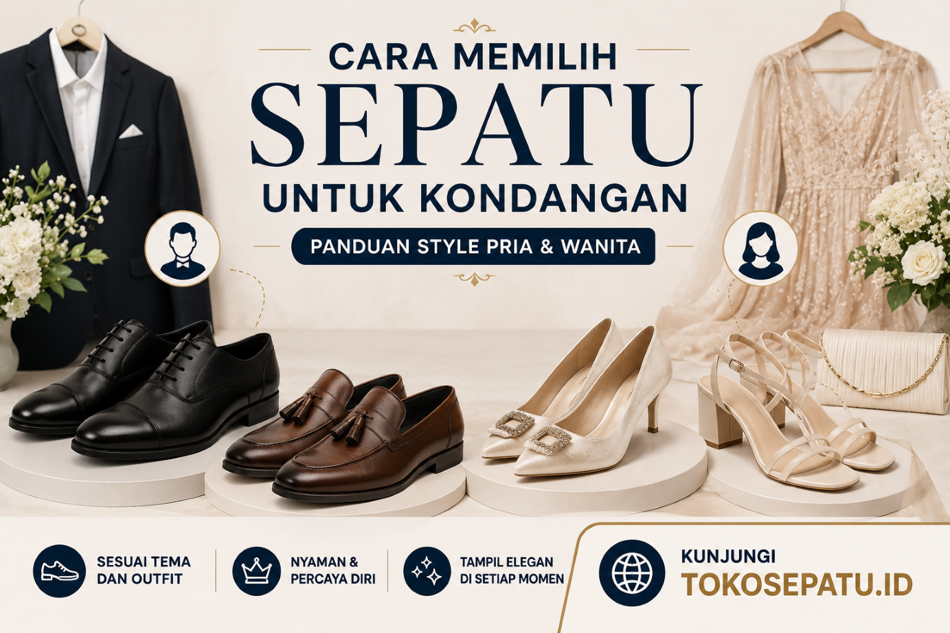 Cara Memilih Sepatu untuk Kondangan: Panduan Style Pria & Wanita