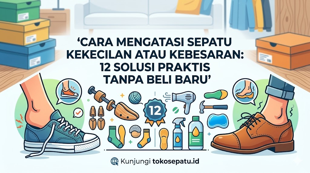 Cara Mengatasi Sepatu Kekecilan atau Kebesaran: 12 Solusi Praktis Tanpa Beli Baru
