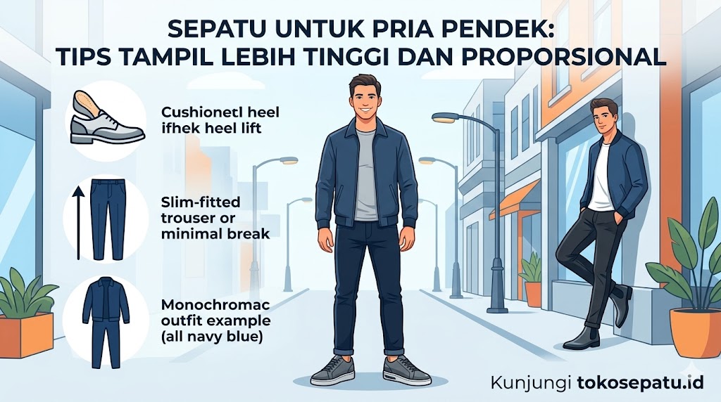 Sepatu untuk Pria Pendek: Tips Tampil Lebih Tinggi dan Proporsional