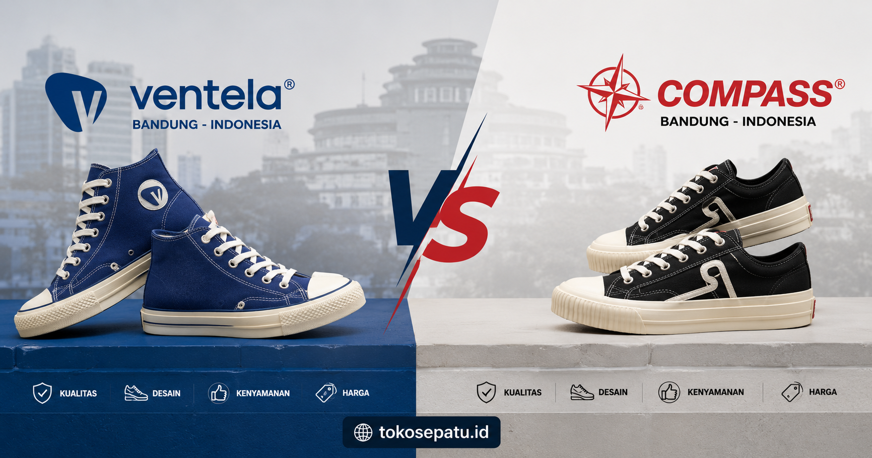 Ventela vs Compass: Brand Sneakers Lokal Bandung Mana yang Lebih Worth?
